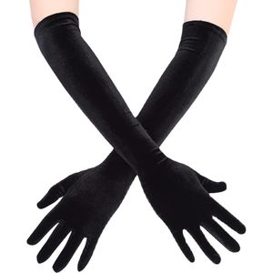 Gants de mariée gants de soirée satin longs gants extensibles gants de promotion de promotion pour les gants de lady