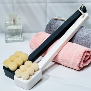 Poignée longue Body Brush Bain Bain Sponge Scrubber Exfoliant Scope Skin Massage Exfoliation Accessoires de douche