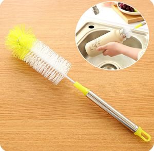 Long handle Cleaning Brush Washing Bottle Flexible Skinny Cleaner for Vacuum Cup Glass Household Cleaning Brush Tool SN2012