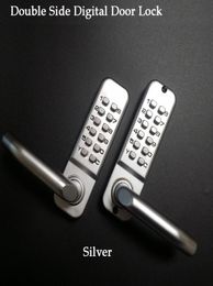 Lange handgreep keyless mechanisch digitaal deurslot toetsenbord PasswordKeyCode homeGardenYard Houten ijzeren deurslot Poortopener Y20041321783