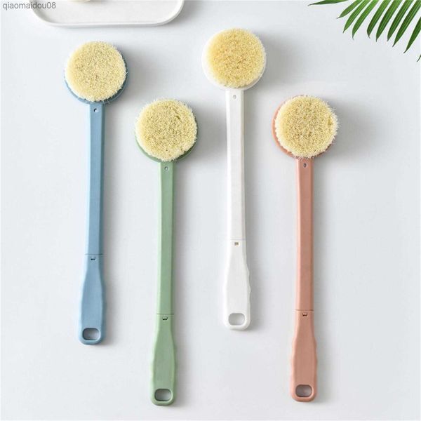 Brosse de bain liquide à long manche Brosse de bain pour cheveux doux