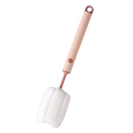 Brosse de tasse en éponge à Long manche, brosse de nettoyage des espaces détachables, brosse de biberon, outils de nettoyage de tasses d'eau à domicile