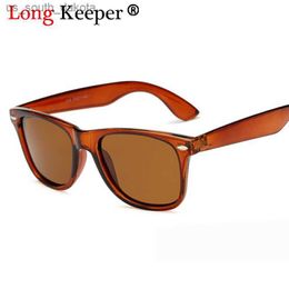 Lange Keeper Merk Mens Gepolariseerde Zonnebril Vrouwen Vierkante Spiegel Zonnebril Mannelijke Rijden Klassieke Unisex Gafas Gafas UV400 L230523