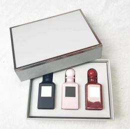 Ensemble de parfum de marque 12 ml 3 pièces fabuleux kit de parfum de cerise ROSE 3 en 1 coffret cadeau pour femme parfum naturel de pulvérisation durable