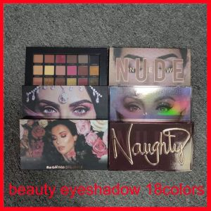 maquillaje de marca 18 colores Rose Naughty NUDE paleta de sombras de ojos con brillo mate tamaño completo Mercury sombra de ojos paletas de cosméticos 6 estilos