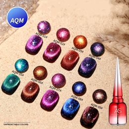 AS 15ML Cat magnetische gel glanzende glitter semi-permante losweken UV LED-lak gel nail art gel polish