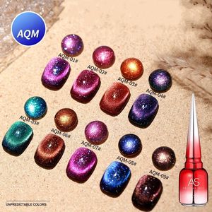 AS 15ML Cat Gel magnético brillo brillante semipermanente remojo UV LED barniz Gel esmalte de uñas en gel