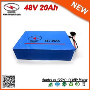 Batterie de vélo électrique de batterie au Lithium-Ion longue durée 48v 20ah 48V 20AH avec chargeur LI-Ion 30A BMS 2A