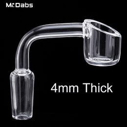 Long Neck Quartz Banger Thermal Banger Accessoires pour fumer 4 mm d'épaisseur Nail Male Female 10 mm 14 mm 18 mm pour plates-formes pétrolières en verre