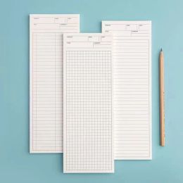 Lang niet-sticky memo-kussen eenvoudige nieuwe notitieblad 50sheets schrijven Note Bladen School Office Memo Pad 9x25cm