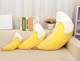 Coussin d'oreiller banane à pelage long, poupée en peluche mignonne, oreiller décoratif pour canapé ou voiture, coussin d'ameublement créatif 4657797