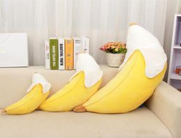 Coussin d'oreiller banane à pelage long, poupée en peluche mignonne, oreiller décoratif pour canapé ou voiture, coussin d'ameublement créatif 2989253