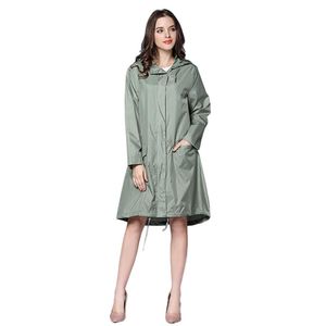 Lange regenjas vrouwen waterdicht winddicht kap dames dunne regenjas ponchos jassen vrouwelijke chubasqueros mujer capa de chuva