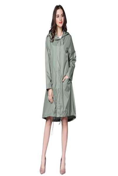 Chubasquero largo para Mujer, impermeable, capucha a prueba De viento, Ponchos De abrigo finos para lluvia, chaquetas para Mujer, Chubasqueros para Mujer, Capa De Chuva3036756