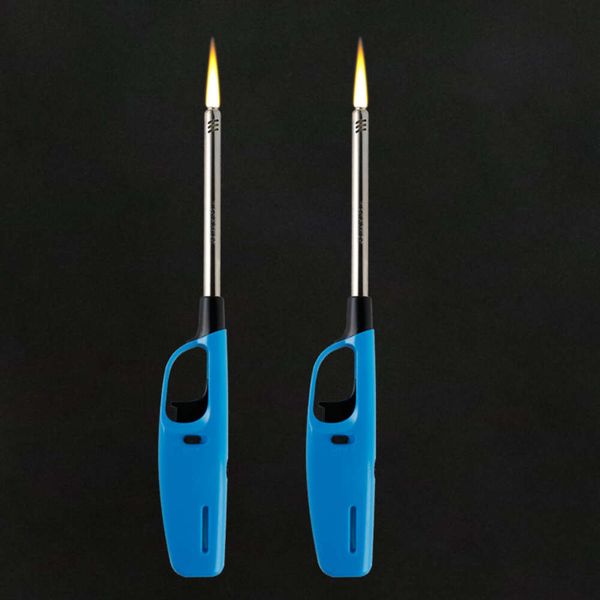 Butano recargable largo sin encendedores de gasolina Ligero Multi-usos para chimenea de cocina Pilot Light BBQ STOve Lighters