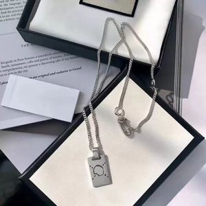 Lange sectie desingers ketting mode charme retro stijl topkwaliteit zilveren kleur vrijetijds hangers voor unisex sieraden levering good237v