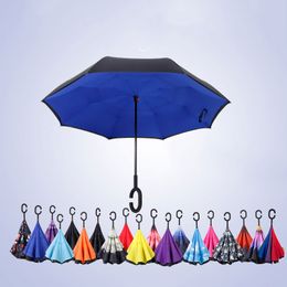 Longue tige inversée parapluie en forme C