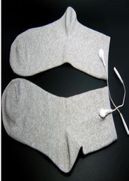 Chaussettes d'électrode à fibre argentée de longue taille Masage Tens Tens Tens Wocks Utilisation pour les machines Tensems avec câble2425717