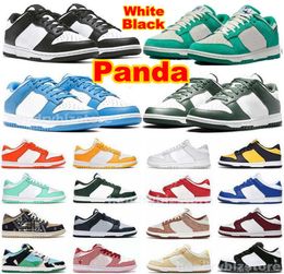 Tamaño largo EE. UU. 13 14 Zapatos para correr Panda Blanco Negro Bajo Hombres Mujeres Safare Mix Classic Green Varsity Syracus Kentucky UNC Grey Fog Glow Michigan Orange Paisley Sneakers