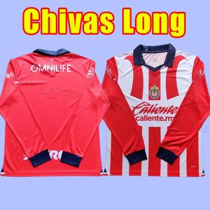 Manches longues 2023 2024 Guadalajara Soccer Jerseys Chivas regal ALVARADO I.BRIZUELA C.CALDERON A.ZALDIVAR A.VEGA 23 24 maillot de football à domicile