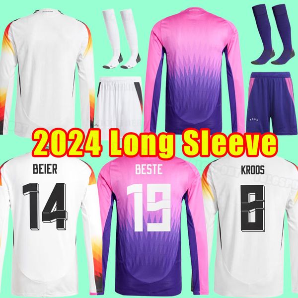 Manches longues 2024 Jerseys de foot