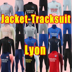 Lange mouw 23/24 MAILLOT LYON SOCTER Tracksuits 2023 2024 Olympiques Lyonnais Football Shirts Traore Memphis G Football Shirt Men Trainingsset trainingspak Jacket