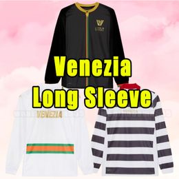 23 24 Venezia FC voetbalshirts met lange mouwen ARAMU FORTE Venetië 2023 2024 BUSIO 27# voetbalshirts Adukt Kit uniform heren trainingspak thuis uit derde