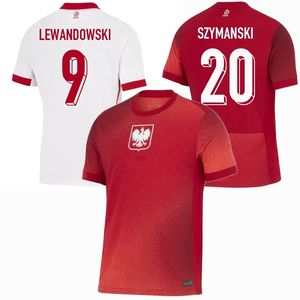 2024 2025 Jerseys de fútbol de Polonia Lewandowski Zielinski Szymanski Bednarek Kiwior Piatek Zalewski Swiderski Equipo Nacional Fútbol Men Camisetas para niños