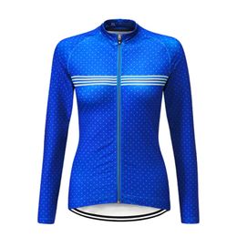 Cycling jersey met lange mouwen voor vrouwen, fietskleding, wegjack, bergafwaarts trui, fietstop, wandelhemd, fietsjas