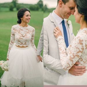 Lange mouwen kant weddingjas Bolero geappliceerd op maat gemaakte bruidspak goedkope plus size bruid sjaal