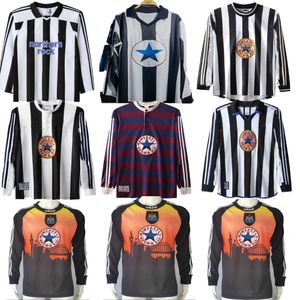 Manga larga New Castle Soccer Jerseys NUFC Retro Shearer Pinas United Owen Classic Football Shirts Ginola 03 05 95 97 99 00 2003 2004 2005 2005 1995 1997 1997 1997 1997