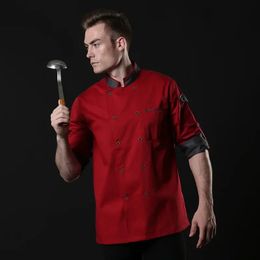 Lange mouw restaurant keuken chef-kok uniform el kookjas catering overall 240102
