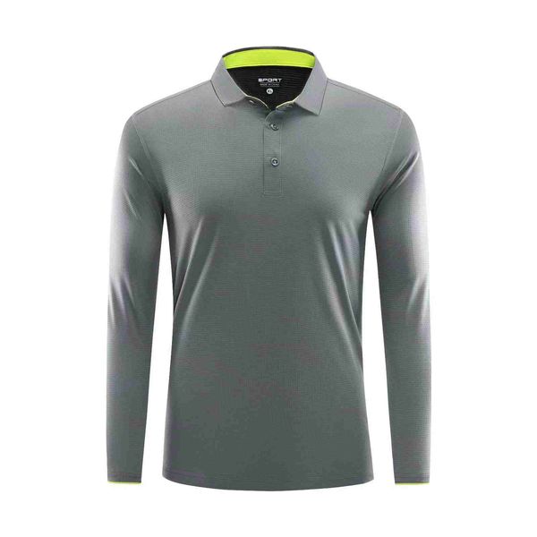 Jersets à manches longues Sport Sport Polo Hommes T-shirt T-shirt Gym Tshirt Sportswear Fit Tennis de Tennis sèche rapide Top