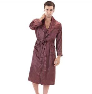 Robe de chambre en Satin à manches longues pour hommes Robe de bain en soie Robe de chambre en Satin Noble vêtements de nuit pour hommes vêtements de maison vêtements d'intérieur