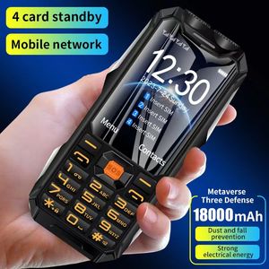 Lange standby mobiele telefoon voor robuuste buitenantenne goed signaal 4 vier sim 3 doos luidspreker luid geluid eBook whatsapp Torch