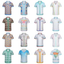 Disponibilidad a largo plazo de camisas de manga corta de Casablanca, camisas floral retro de moda de viajes de la playa hawaiiana, camisas para hombres de media manga