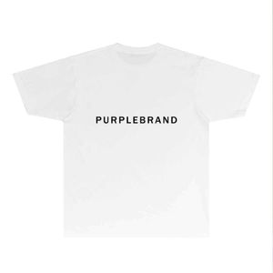 T-shirt à long terme de marque de marque violette T-shirt à manches courtes 613