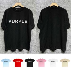 Marque tendance à long terme T-shirt de marque violet T-shirt à manches courtes shirtBJ6O
