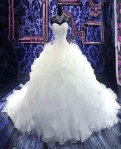 Vestidos de novia de vestidos de pelota de tren