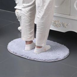 Alfombra de baño de terciopelo largo alfombra suave para baño de baño microfibra estera de piso suave alfombra alfombra de alfombra