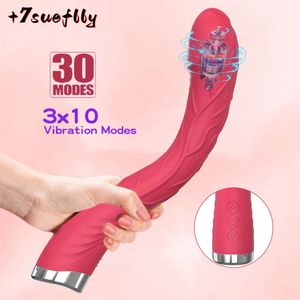 Long Vibrator Dildo Sexy Toys for Women Vibro Magic Wand Clitoris et G Stimulateur Spot Masturbation Femme Goods pour adultes