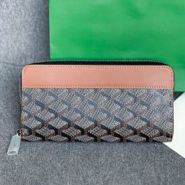 Cartera larga Dama de lujo Diseñador para mujer Cremallera Monederos Monederos Carteras Hombres Titulares de tarjetas 11 colores Cuero clásico 10A Calidad Monedero Titular de la tarjeta Llavero Bolsa