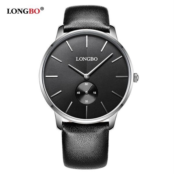 LONGBO montre à Quartz de luxe décontracté mode bracelet en cuir montres hommes femmes Couple montre sport analogique montre-bracelet cadeau 80286331x