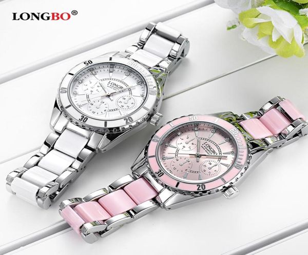 Longbo Les dernières femmes de la mode de mode Mesh Watch Wild Lady Creative Fashion Gift Watch Watch Watchs Silver Women Watches8090547