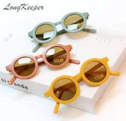 LongKeeper 2021 mode lunettes de soleil rondes pour enfants garçons filles Protection UV lunettes de soleil enfants lunettes 7684427
