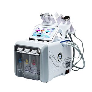 6 en 1 instrument de beauté nettoyage du visage sous vide eau oxygène Jet Peel Hydro diamant Dermabrasion Machine nettoyeur de pores soins du visage équipement de beauté domestique