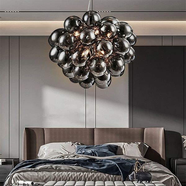 Lustre de bulle noire