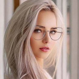 LONSY Mode Sexy Cat Eye Reading Glasse Anti Blauw Licht Vergroting Presbyopie Brillen Brillen Frame Dioptrie 240118