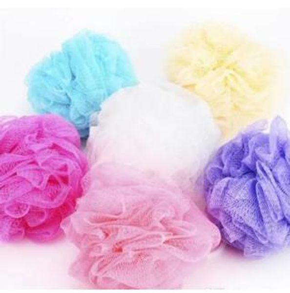 Luffa Boule De Bain Maille Éponge Lait Douche Accessoires Nylon Maille Brosse Boule De Douche 5g Doux Corps Nettoyage Maille Brosse sortie d'usine