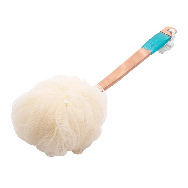 Loofah Sponge Back Scurbber-Men-Men Women Long Manié exfoliant Baignoire de baignoire Broche Brosse-Handheld Luffa Pouf sur un bâton 240422